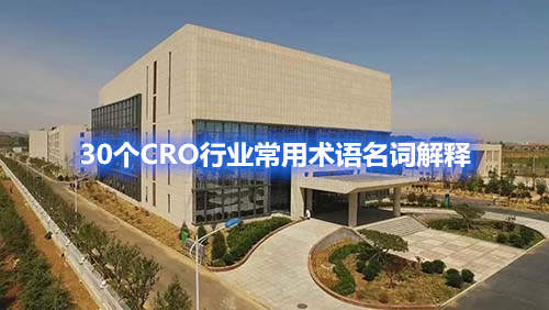 30個CRO行業(yè)常用術語名詞解釋